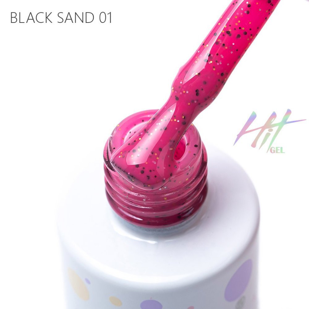 HIT gel, Гель-лак Black sand №01, 9мл - 710845 - скидки в DIAMANT, дешевле только даром