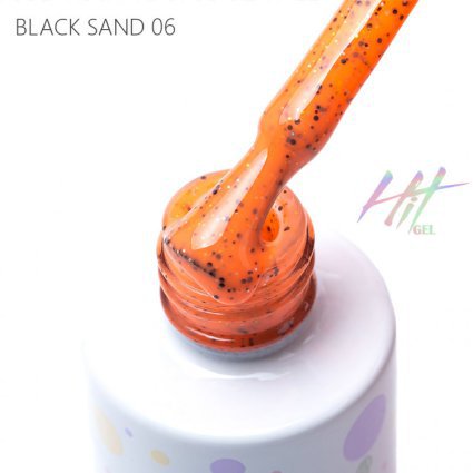 HIT gel, Гель-лак Black sand №06, 9мл - 710890