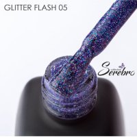 Serebro, Гель-лак светоотражающий Glitter flash №05,11мл - 523928