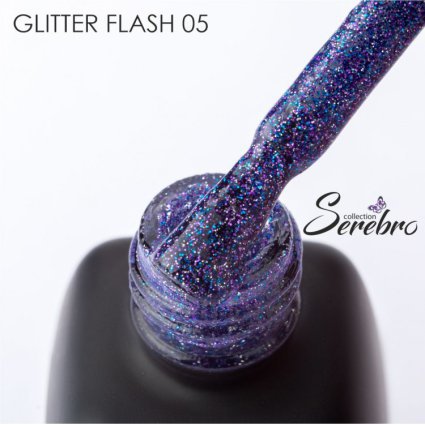 Serebro, Гель-лак светоотражающий Glitter flash №05,11мл - 523928