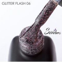 Serebro, Гель-лак светоотражающий Glitter flash №06,11мл - 523935