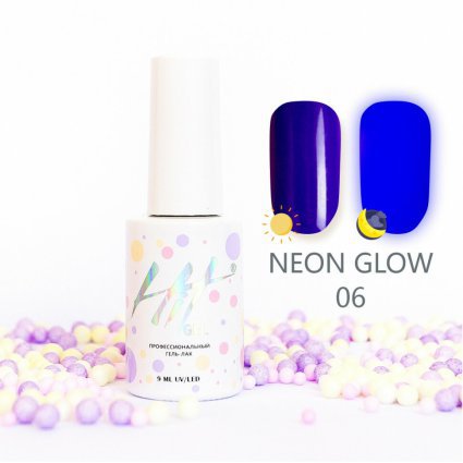 Hit gel, Гель-лак Neon glow, 9мл, №06 - 700877
