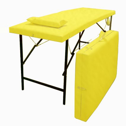 Кушетка, массажный стол LX5, желтая - 615572
