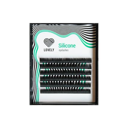 Lovely,"Silicone"  ресницы черные, 6 линий, MINI MIX (D 0,10 5-7мм) - 841598