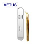 "Vetus", Пинцет для классики и обьема MCS-15 gold, luxe - 604859