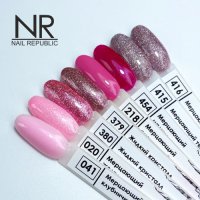 Nail Republic, Гель-лак жидкий кристалл, Ярко-розовый, (10мл), №380  - 441274