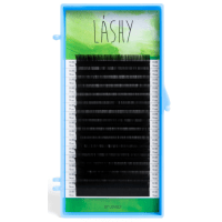 Lovely, Ресницы LASHY GREEN чёрные, 16 линий, изгиб C 0.10 09мм - 116121