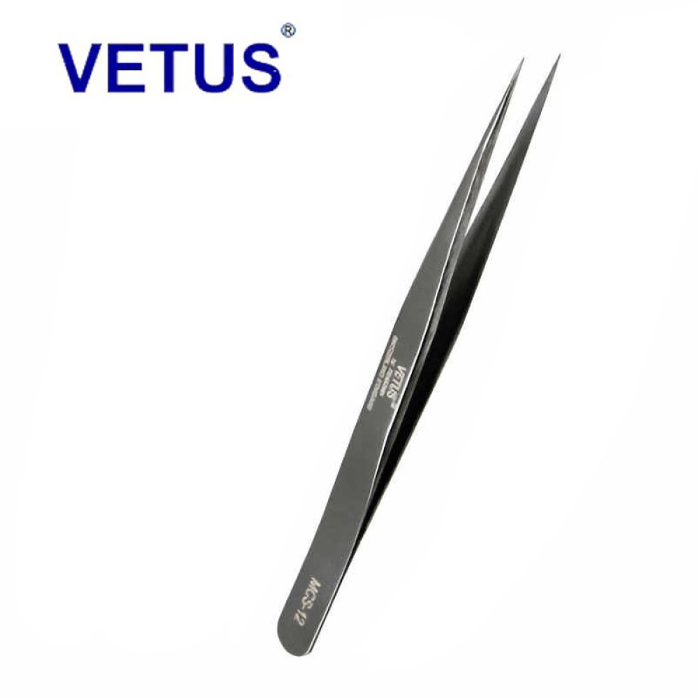 "Vetus", Пинцет прямой, MCS-12 silver\gold, luxe - 604767
