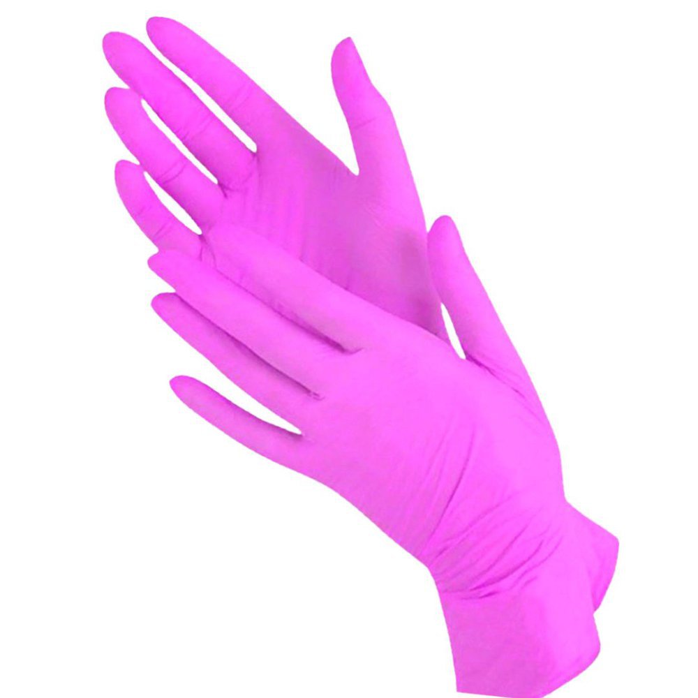 Wally, Перчатки нитрило-виниловые розовые, (50 пар) размер XS - 632746 - скидки в DIAMANT, дешевле только даром