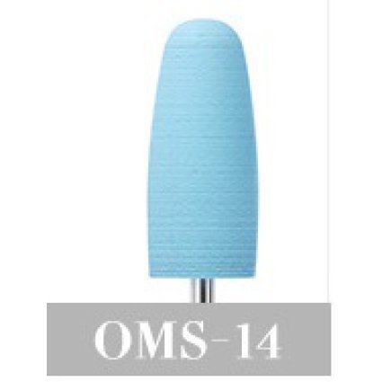 Силиконовая фреза OMS-14 конус (10мм) закругленный ,голубой 031495 