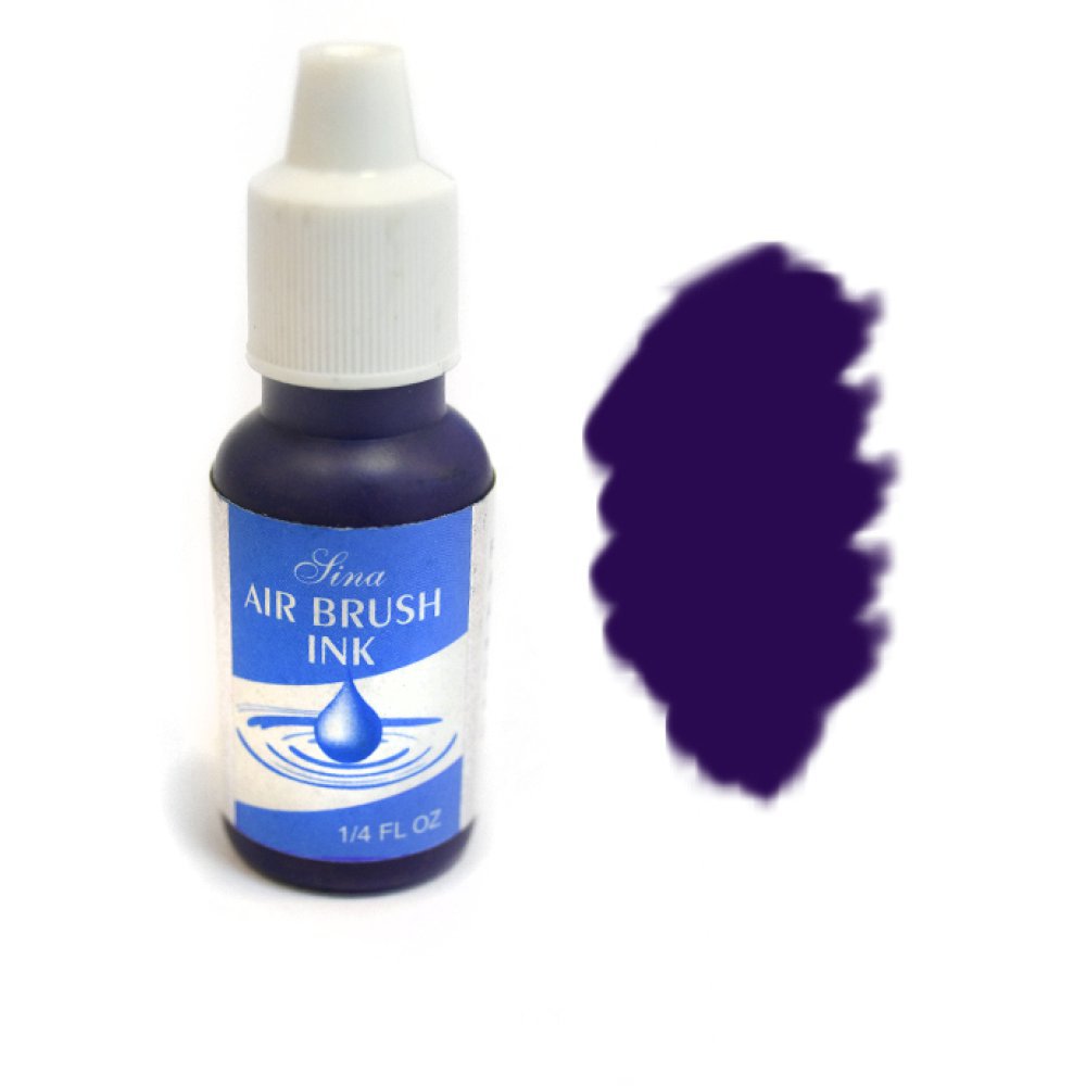 Sina Airbrush Paint - Краска №017 (Deep Violet) к аэрографу на воде 7мл - скидки в DIAMANT, дешевле только даром