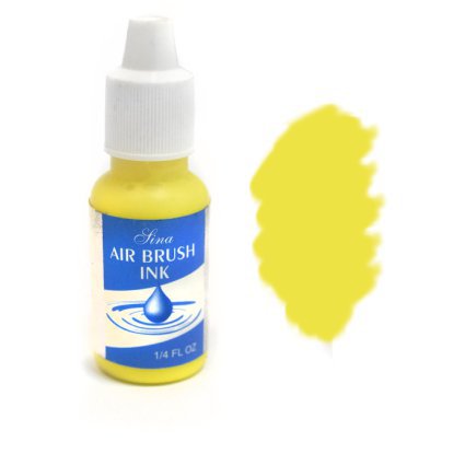 Sina Airbrush Paint - Краска №020 (Opaque Yellow) к аэрографу на воде 7мл