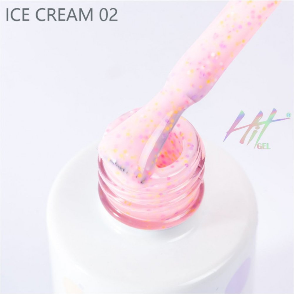 HIT gel, Гель-лак Ice cream №02, 9мл - 528817 - скидки в DIAMANT, дешевле только даром