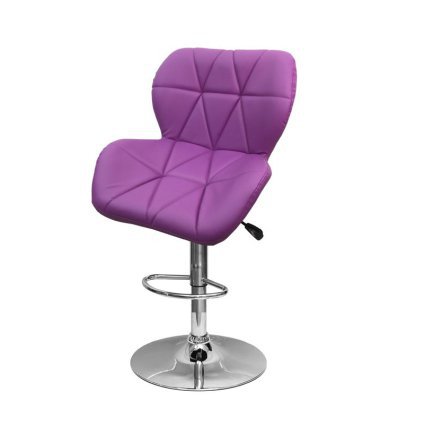 Барный стул, Europa Luxe,112см, фиолетовый, экокожа - 632456