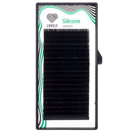 Lovely, "Silicone" черные ресницы, 20 линий, MIX изгиб С+ (С+ 0,07 10мм) - 650216