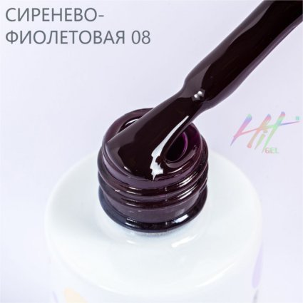 Hit gel, Гель-лак Lilac,9мл,№08 Cherry - 521023