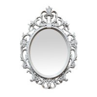 Зеркало, винтажное, овальное, белое 53*37cm - 615862