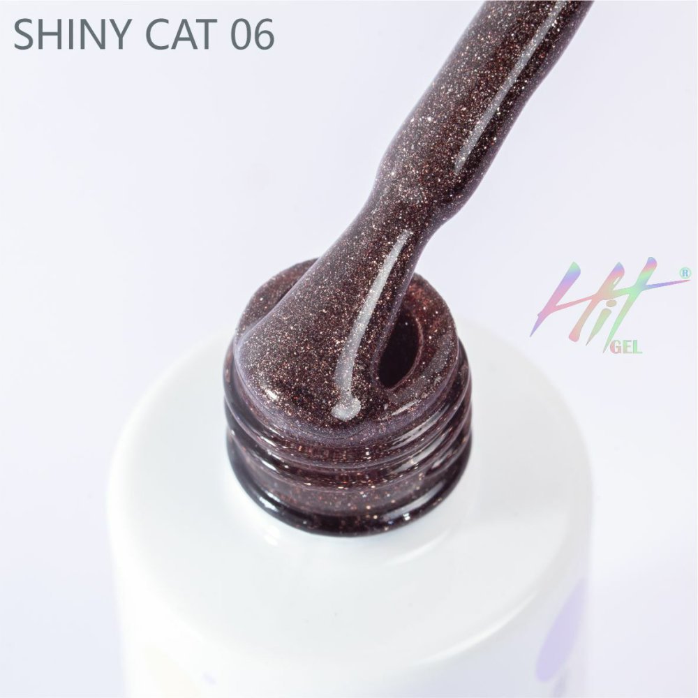 Hit gel, Гель-лак Shiny cat, 9мл,№06 - 528695 - скидки в DIAMANT, дешевле только даром