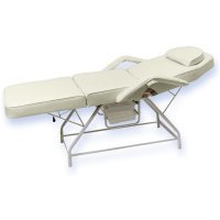 Педикюрно косметологическое кресло, Edmonton,D-100, механ, монолит, бежевая - 600851
