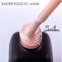 Serebro, Гель-лак Easter eggs, №01, white,11мл - 700686