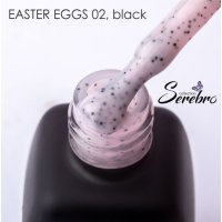 Serebro, Гель-лак Easter eggs, №02, black,11мл - 523614