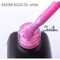 Serebro, Гель-лак Easter eggs, №02, white,11мл - 700693