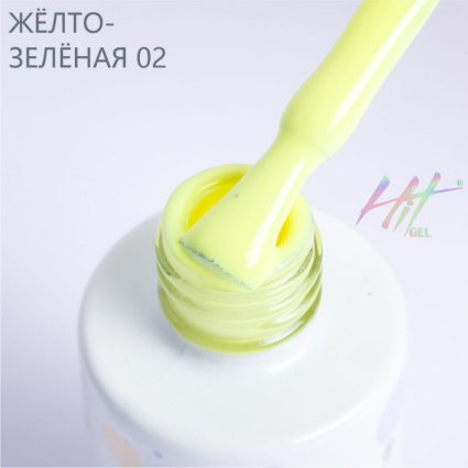 Hit gel, Гель-лак Green №02, Yellow, 9мл - 519884