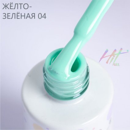 Hit gel, Гель-лак Green №04, Mint, 9мл - 519952