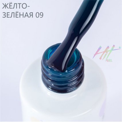 Hit gel, Гель-лак Green,№09,glass,9мл - 520712