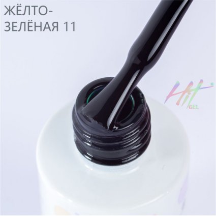 Hit gel, Гель-лак Green,№11,glass, 9мл - 520804