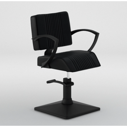 Парикмахерское кресло BANDITO Black Edition, экокожа, Santorini Черный - 227305