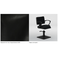 Парикмахерское кресло BANDITO Black Edition, экокожа, Santorini Черный - 227305