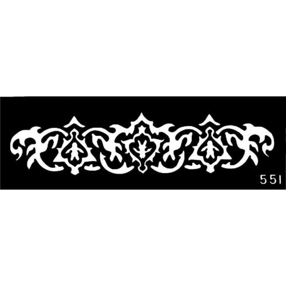 Трафарет для татту,Tattoo Mold - №551 - 019932