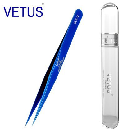 "Vetus", Пинцет прямой, MCS-12 blue, luxe - 604781