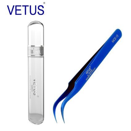"Vetus", Пинцет для классики и обьема MCS-15 blue, luxe - 604880