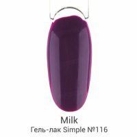 Milk, Гель-лак,Simple №116 Mascara - 500166