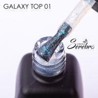 Serebro, Топ без липкого слоя "Galaxy top" для гель-лака,№01, 11мл - 710371