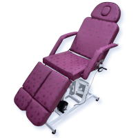 Педикюрно косметологическое кресло, Verona,D-105 с одним мотором, ноги раздвиж, фиолетовое - 632012