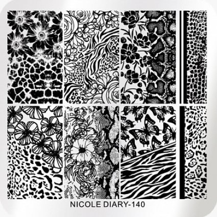 Пластина для стемпинга, серии  Nicole Diary, 140M - 613325