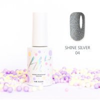 Hit gel, Гель-лак Shine Silver, 9мл,№04 - 521153