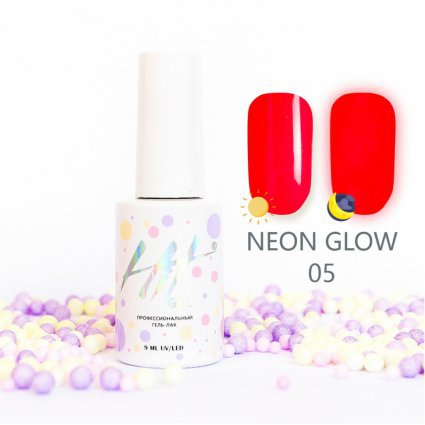 Hit gel, Гель-лак Neon glow, 9мл, №05 - 700860