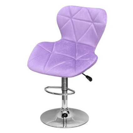 Барный стул, Europa, Велюр, 112см,цвет Фиолетовый - 633187