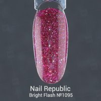 Nail Republic, гель-лак светоотражающий BRIGHT Flash,№1095,(10 мл) - 861791