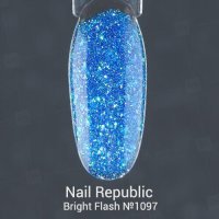 Nail Republic, гель-лак светоотражающий BRIGHT Flash,№1097,(10 мл) - 861814