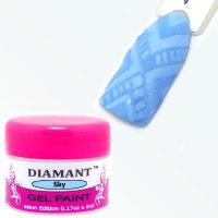 DIAMANT, Гель краска для дизайна Sky/Небесная 3,5гр - 124575