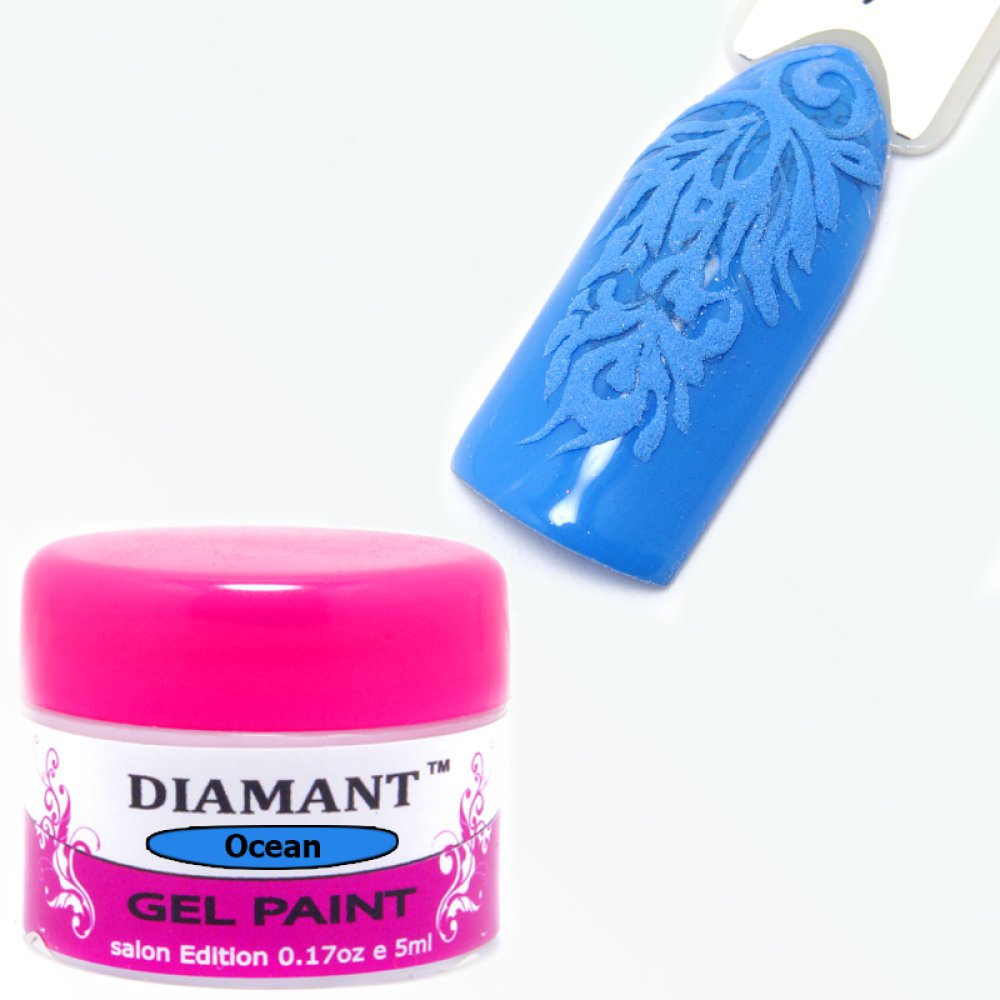 DIAMANT, Гель краска для дизайна Ocean/Океан 3,5гр - 124599 - скидки в DIAMANT, дешевле только даром