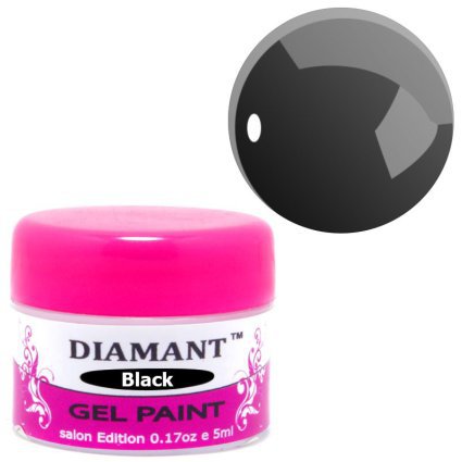 DIAMANT, Гель краска для дизайна, Black/Черная 3,5гр-  051215