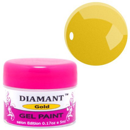 DIAMANT, Гель краска для дизайна, 5ml - Gold/Золотая -  098487