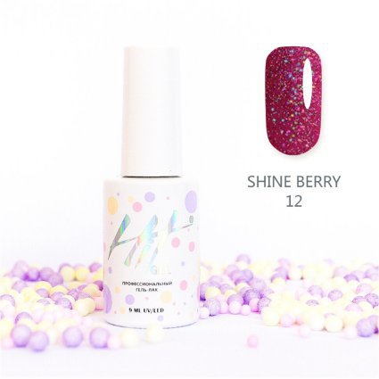 Hit gel, Гель-лак Shine Berry, 9мл,№12 - 521375